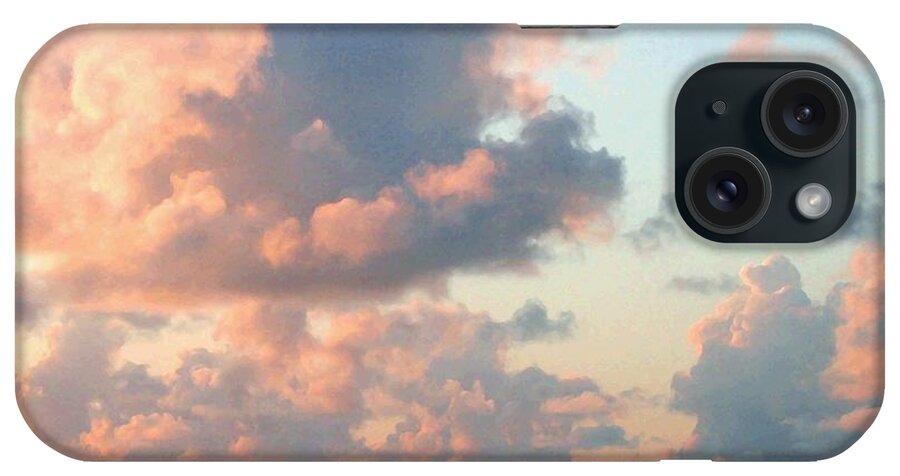 Tillamook Lighthouse iPhone Case featuring the digital art Pink Clouds Over Tillamook by Will Borden