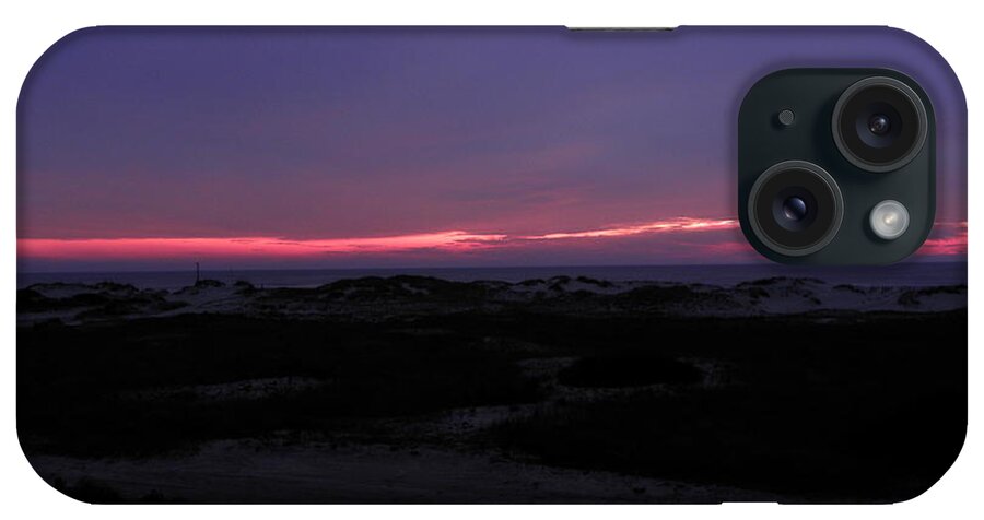 Sunrise iPhone Case featuring the photograph Pink Sunrise Over The Dunes by Kim Galluzzo