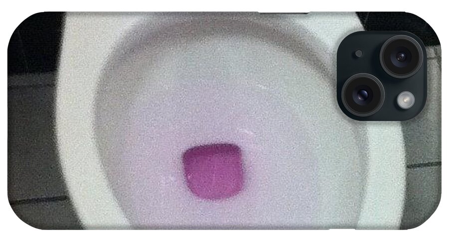  iPhone Case featuring the photograph Pink Toilet Water by Megan Horan