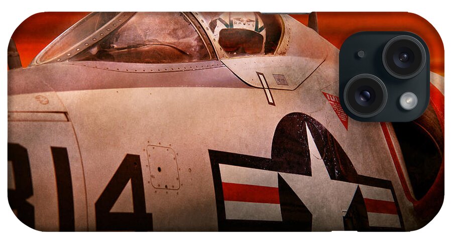 Plane iPhone Case featuring the photograph Plane - Pilot - Airforce - Go get em Tiger by Mike Savad