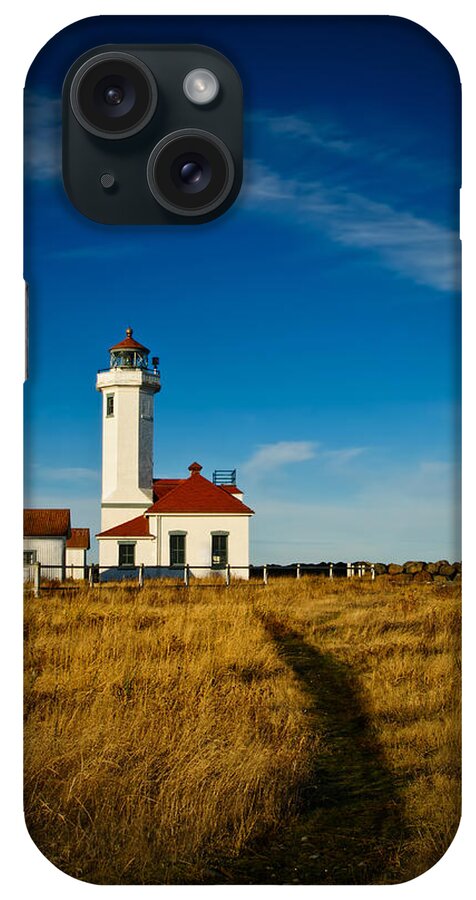 Point Wilson iPhone Case featuring the photograph Point Wilson Lighthouse by Dan Mihai