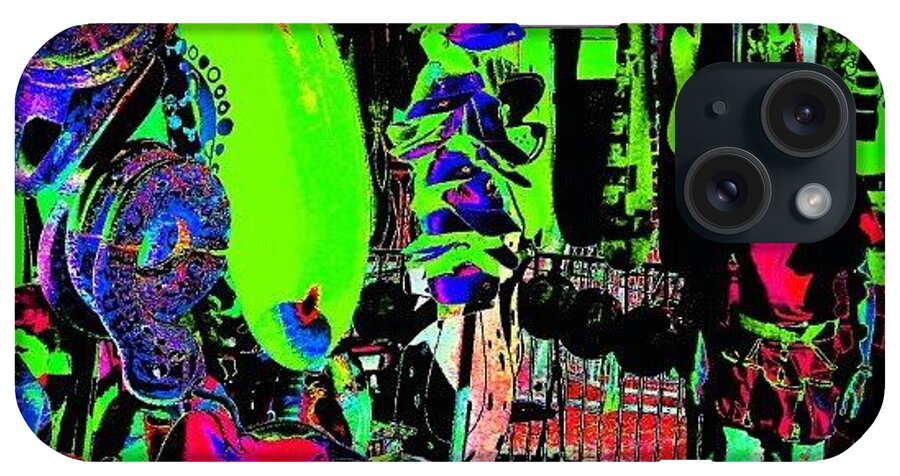 Warhol iPhone Case featuring the photograph Pop Art Carny #abstract #pop #art by Marianne Dow