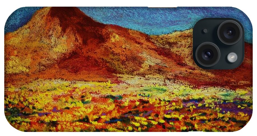 Trans Mountain iPhone Case featuring the painting Poppies by Melinda Etzold