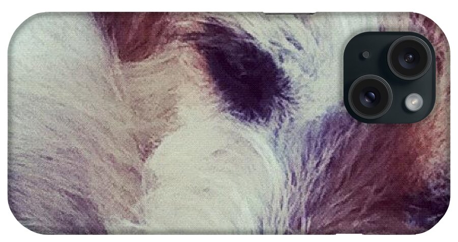 Newbestfriend iPhone Case featuring the photograph Poppy The Terrier Curled Up On My Lap by Bekah Chaplin ™