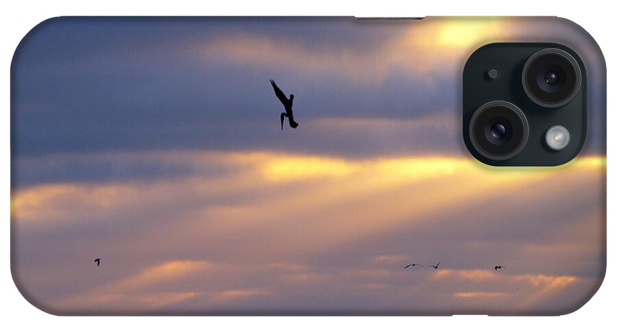Sunset iPhone Case featuring the photograph Predator Drone in the Minds of Fish by Joe Schofield