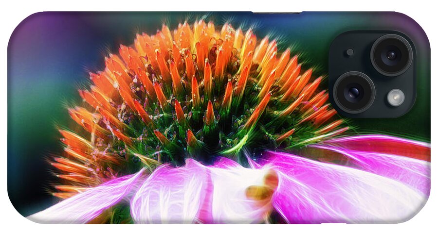 Flower iPhone Case featuring the photograph Purple Coneflower Delight by Bill and Linda Tiepelman