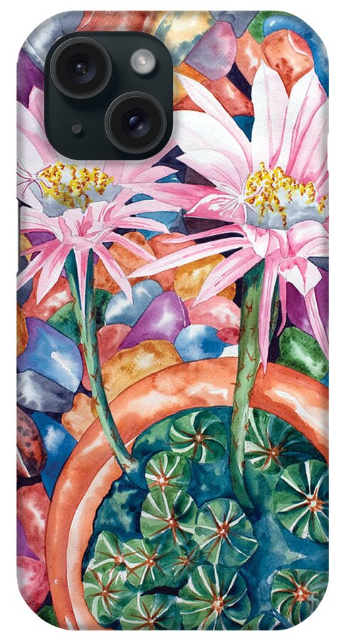 Flower.floral iPhone Case featuring the painting Queen of the Night III by Kandyce Waltensperger
