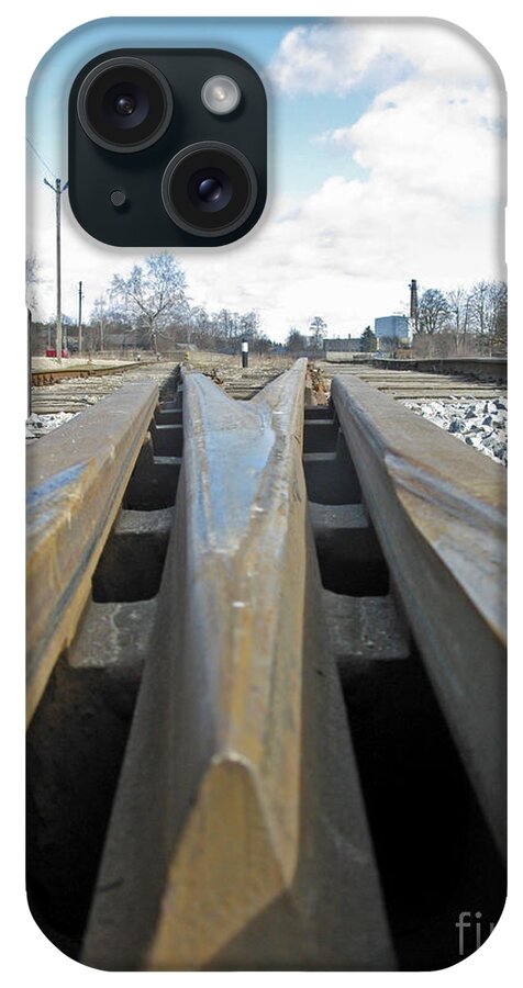 Railroad iPhone Case featuring the photograph Railroad Series 04 by Ausra Huntington nee Paulauskaite
