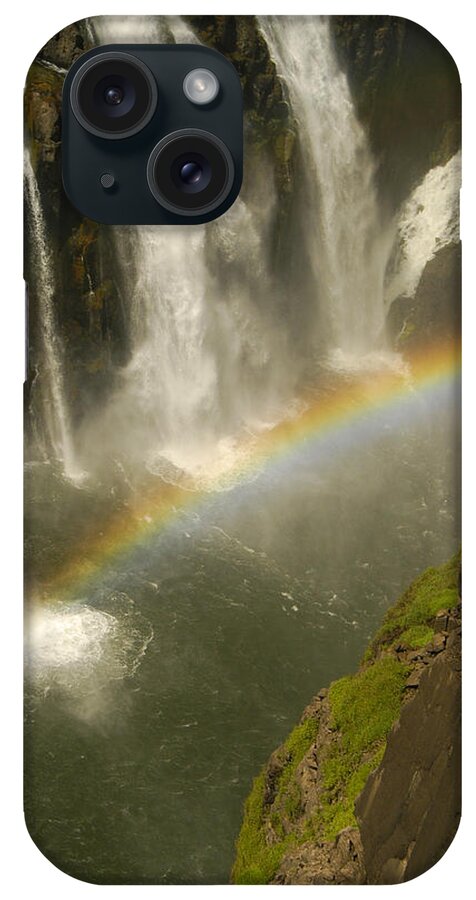 Africa iPhone Case featuring the photograph Rainbow falls by Alistair Lyne
