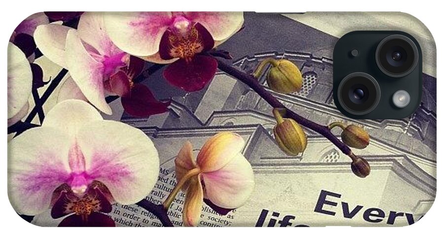 Brunei iPhone Case featuring the photograph Reading @thebruneitimes To The Orchids by Aliya Zin