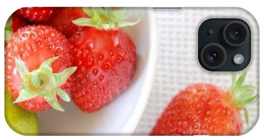 30likes iPhone Case featuring the photograph Ready For A Pastry! #strawberries by Val Lao