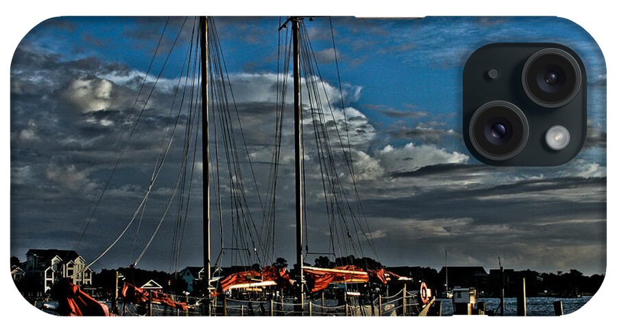 Ocrakoke iPhone Case featuring the photograph Ready to Sail by Ronald Lutz