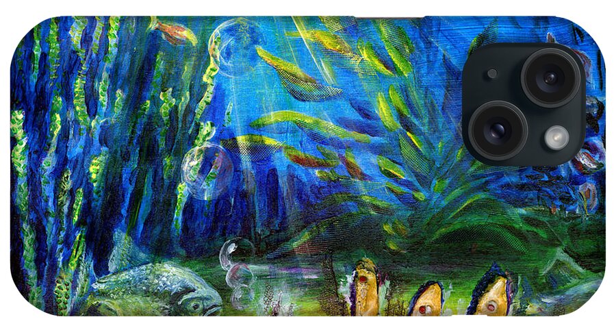 Fish iPhone Case featuring the painting Red Eye Odyssey by Richard Jules