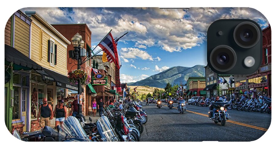 Motorcycles iPhone Case featuring the photograph Red Lodge Motorcycle Rally by Gary Beeler