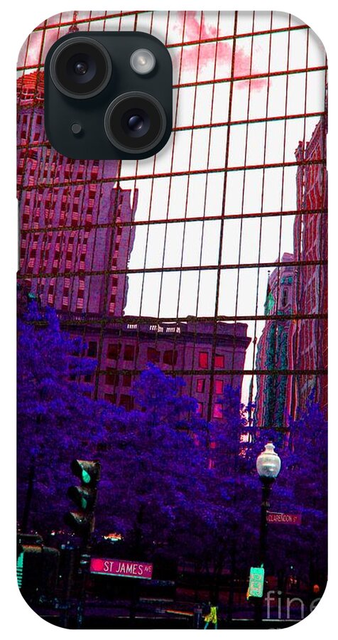 Boston iPhone 15 Case featuring the photograph Reflecting on Boston by Julie Lueders 