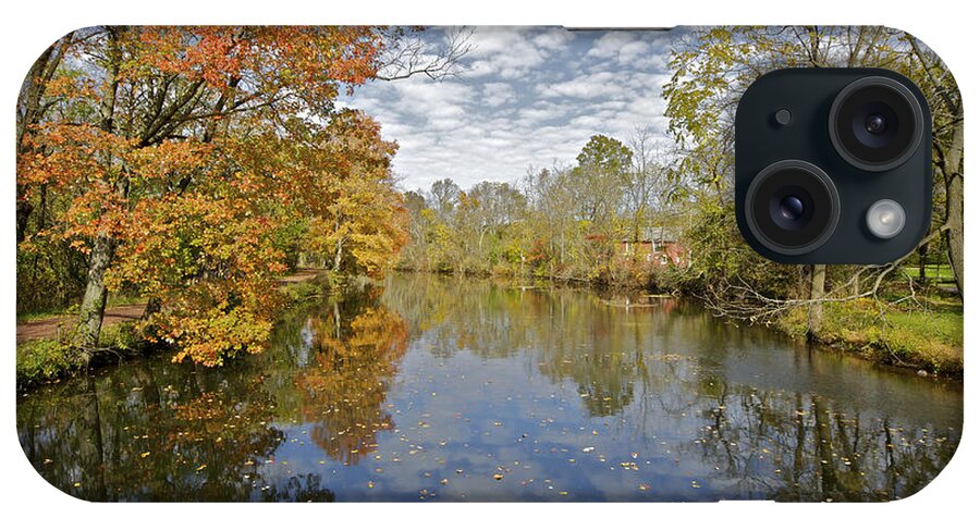 Autumn iPhone Case featuring the photograph Reflections on the Canal by David Letts