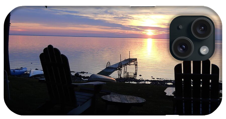 Great Lakes iPhone Case featuring the photograph Resting Companions by Carrie Godwin