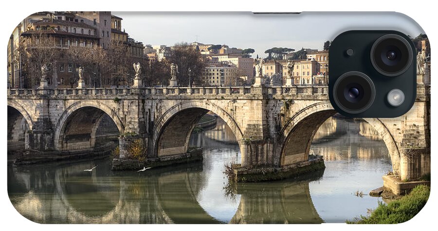 Ponte Sant'angelo iPhone Case featuring the photograph Rome - Ponte Sant'Angelo by Joana Kruse