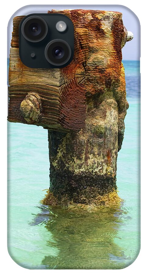 Aruba iPhone Case featuring the photograph Rusted Dock Pier of the Caribbean III by David Letts