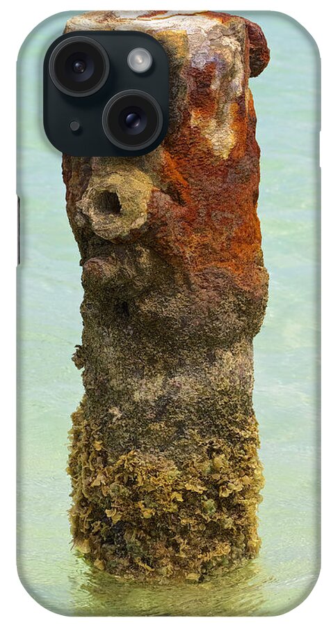 Aruba iPhone Case featuring the photograph Rusted Dock Pier of the Caribbean VII by David Letts