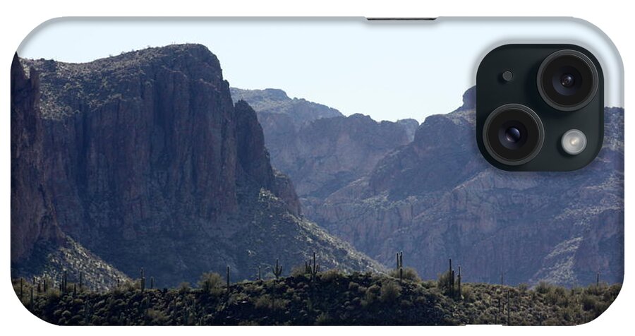 Sagouro iPhone 15 Case featuring the photograph Sagouro Lake Arizona by Kim Galluzzo