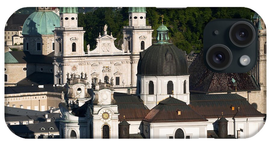 Austria iPhone Case featuring the photograph Salzburg city skyline by Andrew Michael