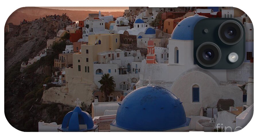 Sunset iPhone Case featuring the photograph Santorini by Milena Boeva
