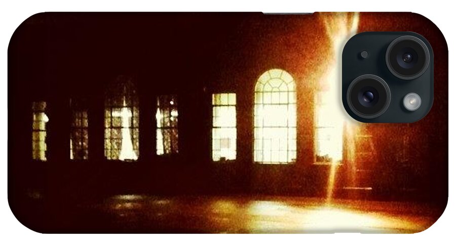 Iphoneonly iPhone Case featuring the photograph #school By #night #stickygrams #street by Just Berns