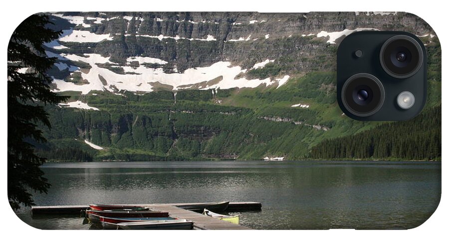 Scenery iPhone Case featuring the photograph Serene Lake by Mary Mikawoz