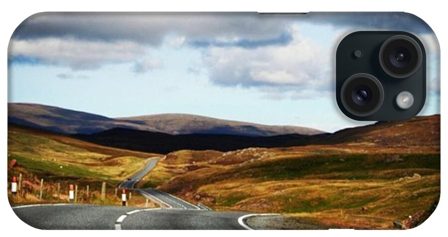 Scotland iPhone Case featuring the photograph Shetland's Road by Luisa Azzolini