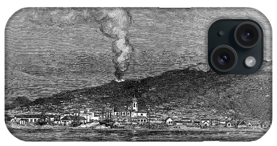 1886 iPhone Case featuring the photograph Sicily: Mount Etna, 1886 by Granger