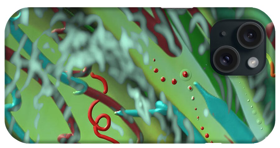 Waves iPhone Case featuring the mixed media Signs Of Life by Kevin Caudill