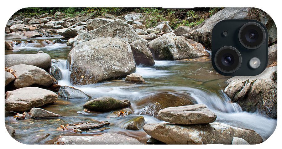 Great Smoky Mountains iPhone Case featuring the photograph Smoky Mountain Streams by Angie Schutt
