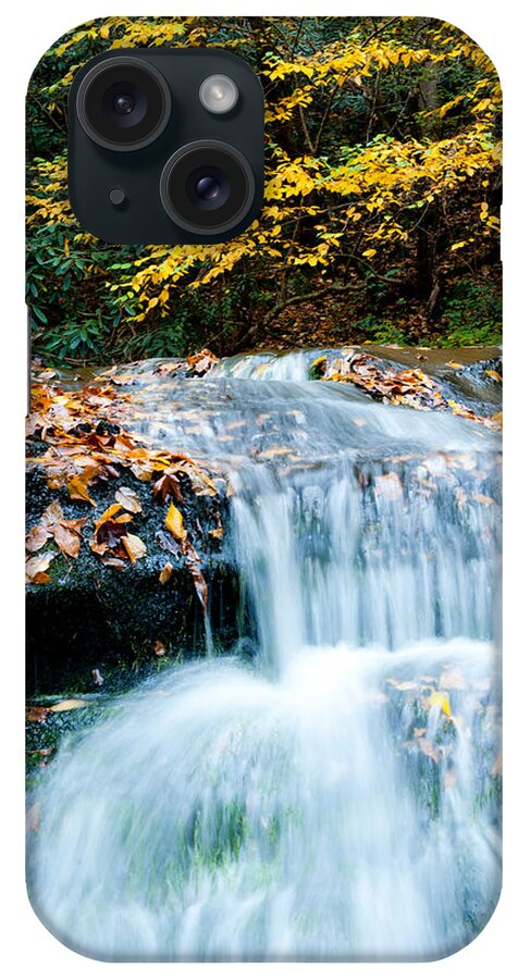Stream iPhone Case featuring the photograph Smoky mountain waterfall by Greg Wyatt