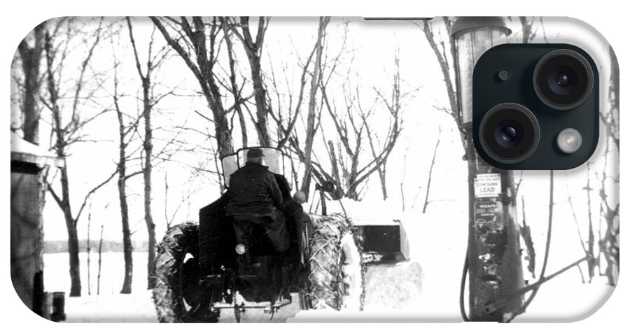 Metro Gas iPhone Case featuring the photograph Snow Removal Metro Style by Bonfire Photography
