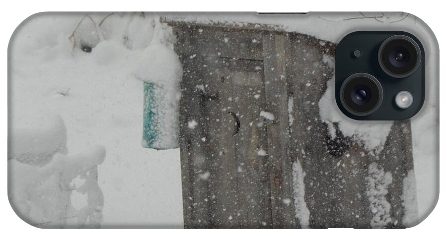 Snow iPhone 15 Case featuring the photograph Snow Storm In The Country by Kim Galluzzo Wozniak