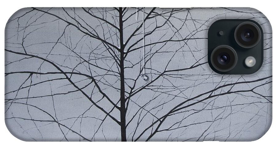 Winter Trees iPhone Case featuring the painting Sorrow by Roger Calle