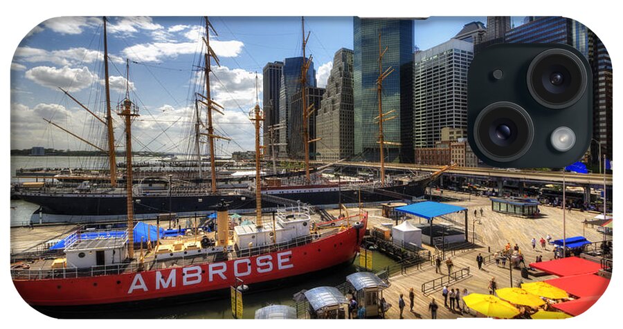 Art iPhone Case featuring the photograph South Street Seaport by Yhun Suarez