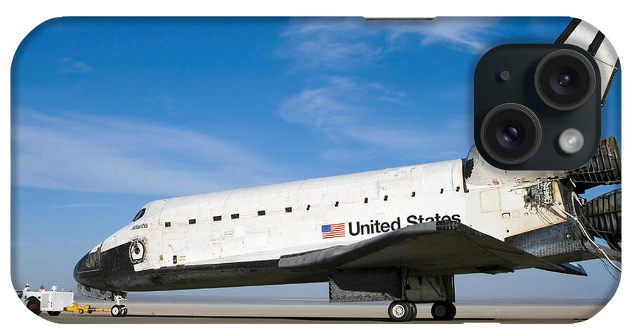 Atlantis iPhone Case featuring the photograph Space Shuttle Atlantis by Stocktrek Images