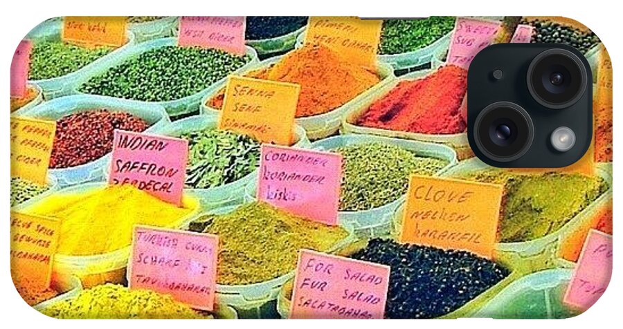 Fethiyemarket iPhone Case featuring the photograph Spice Market #spices #vibrant #colour by Mark Thornton