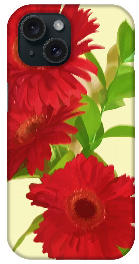 Floral Cascade iPhone Case featuring the painting Spring Cascade by Debra   Vatalaro
