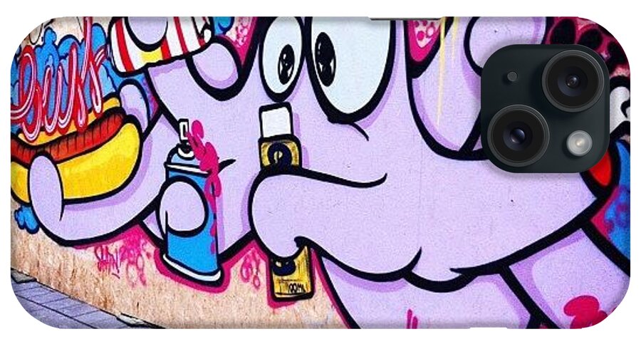 Beautiful iPhone Case featuring the photograph Squid Amsterdam #graffiti #art #street by Sebastiaan Van der Graaf