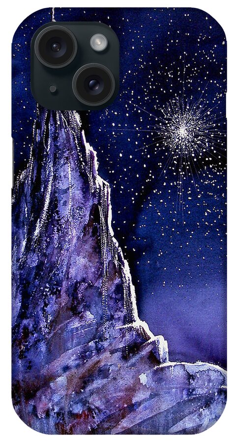 Star iPhone Case featuring the painting Starscape by Frank SantAgata