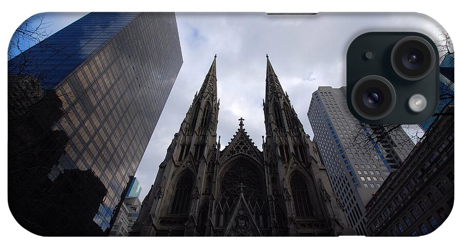 New York City iPhone Case featuring the photograph Steeples by John Schneider