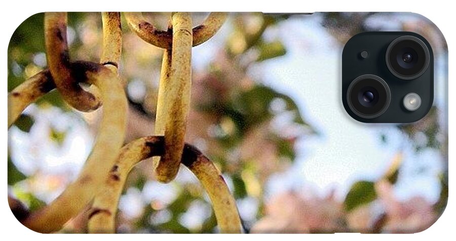 Chain iPhone Case featuring the photograph Summer Lovin #chain #closeup #tree by Jessie Schafer