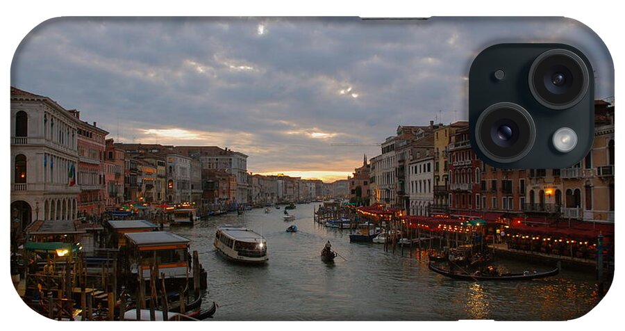 Sunset iPhone Case featuring the photograph Sun Sets Over Venice by Eric Tressler