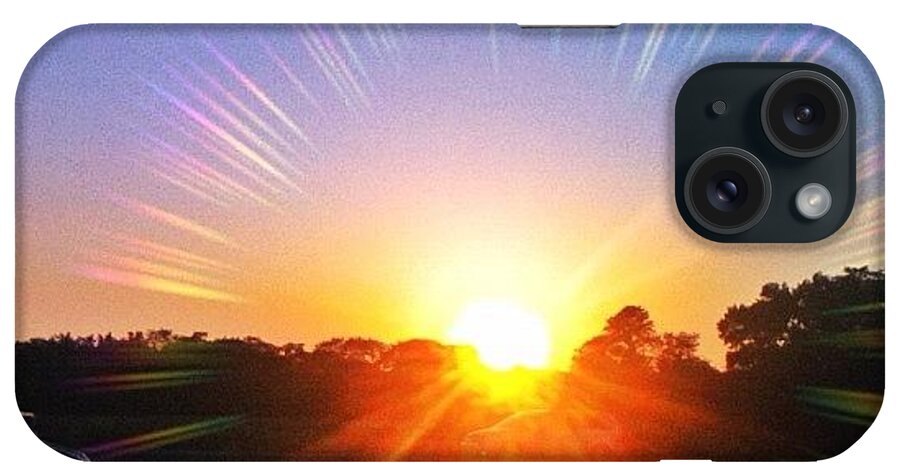 Beautiful iPhone Case featuring the photograph Sunset ☀💗 #sunset #sun #summer by Hannah Karg