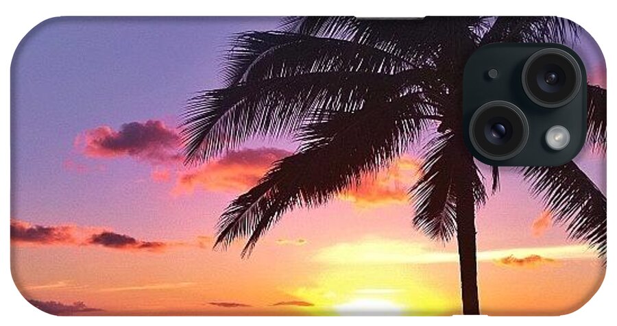 Beautiful iPhone Case featuring the photograph #sunset #addict by Yzza Sebastian