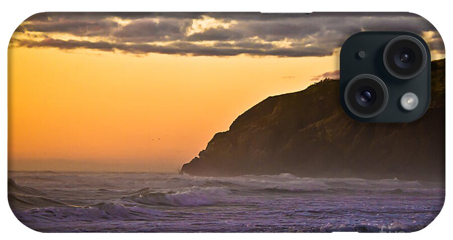 Lighthouse iPhone Case featuring the photograph Sunset at North Head II by Robert Bales