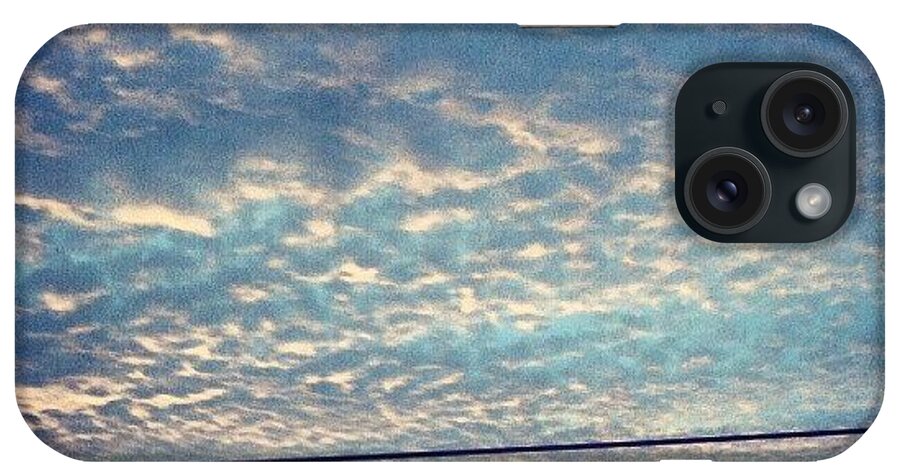 Clouds iPhone Case featuring the photograph #sunset #louisvilleigers #smokestack by Andi Bish